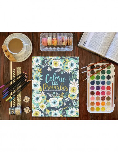 Colorie les Proverbes : Un livre de coloriage chrétien pour adultes