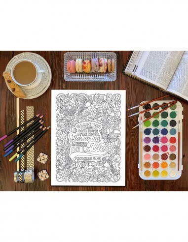 Colorie les Proverbes : Un livre de coloriage chrétien pour adultes