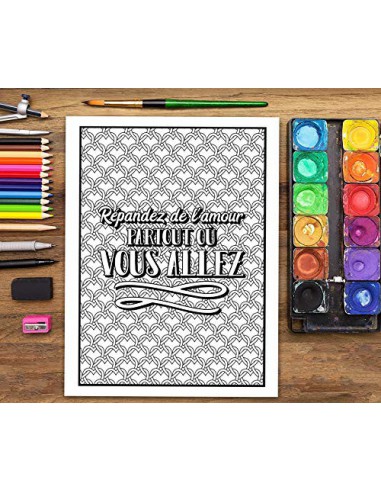 Parlez de ce qui va bien dans vos vies plutôt de ce qui va mal : coloriages inspirants pour adultes