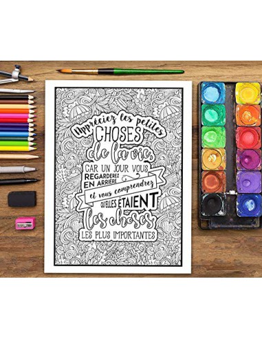 Parlez de ce qui va bien dans vos vies plutôt de ce qui va mal : coloriages inspirants pour adultes