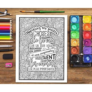 Parlez de ce qui va bien dans vos vies plutôt de ce qui va mal : coloriages inspirants pour adultes