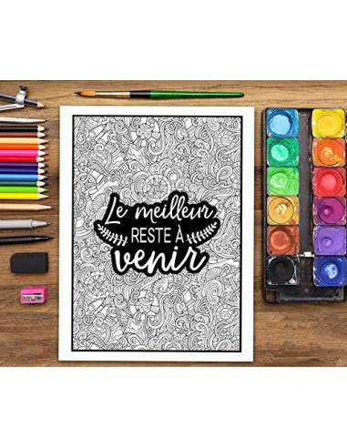 Parlez de ce qui va bien dans vos vies plutôt de ce qui va mal : coloriages inspirants pour adultes
