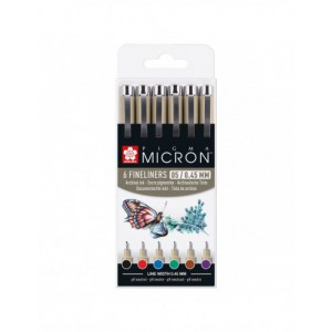 Étui de 6 couleurs de base Pigma Micron 05