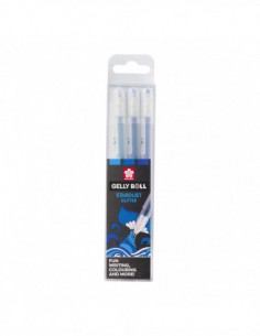 3 Gelly Rolls Stardust - pailleté Océan