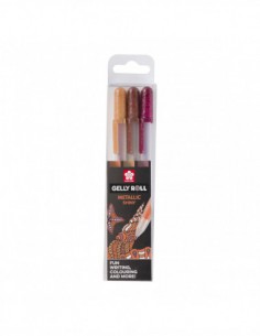 3 Gelly Rolls Metallic - Nature