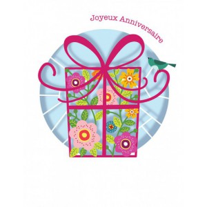 Carte double + enveloppe - LES DELICATES - Joyeux anniversaire