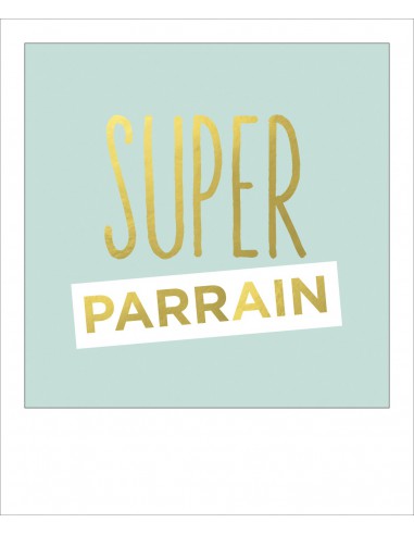 Carte simple foil - super parrain