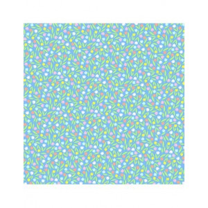 Set 6 feuilles imprimées recto/verso 30,5X30,5cm - Lapin paquerette