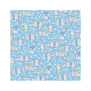 Set 6 feuilles imprimées recto/verso 30,5X30,5cm - Lapin paquerette