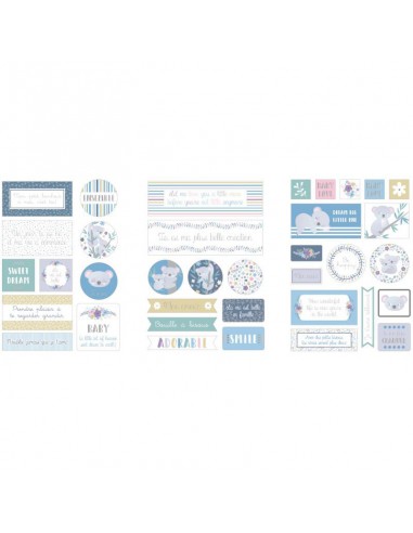 3x2 feuilles d'autocollants MY LITTLE BABY