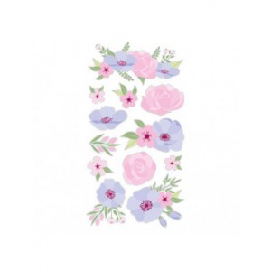 Autocollants puffie -Happy Spring fleurs