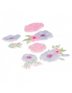 Autocollants puffie -Happy Spring fleurs 2