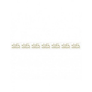 80 stickers timbres Just Married foil or