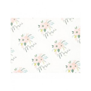 60  stickers rond Merci style aquarelle
