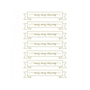 21 stickers NOUS NOUS MARIONS - DORÉ