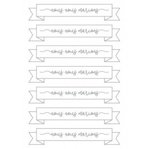 21 stickers NOUS NOUS MARIONS -  argent