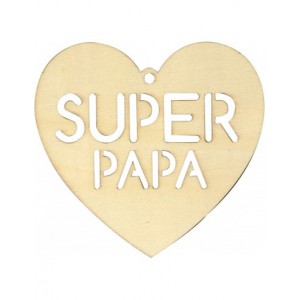 1 silhouette cœur Super Papa