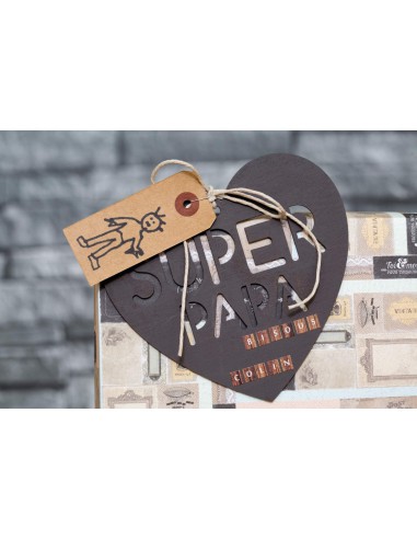 1 silhouette cœur Super Papa