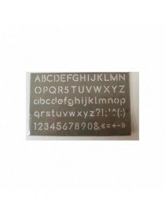 Pochoir plastique 15,5 x 0,2 x 19,5 cm - ALPHABET 2