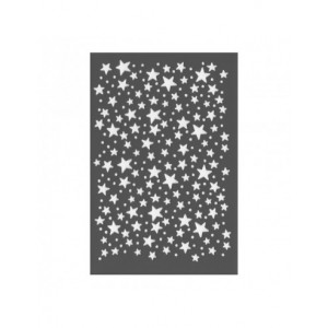 Pochoir plastique  étoiles 10 x 15cm