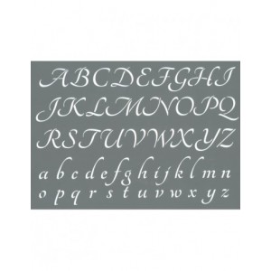 POCHOIR A4 ALPHABET - majuscule minuscule