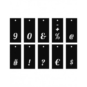 alphabet courbe sur anneau 70pc