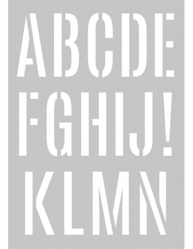 POCHOIR A3 - alphabet géant