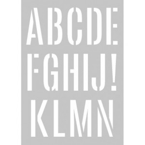 POCHOIR A3 - alphabet géant
