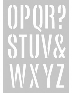 POCHOIR A3 - alphabet géant 2