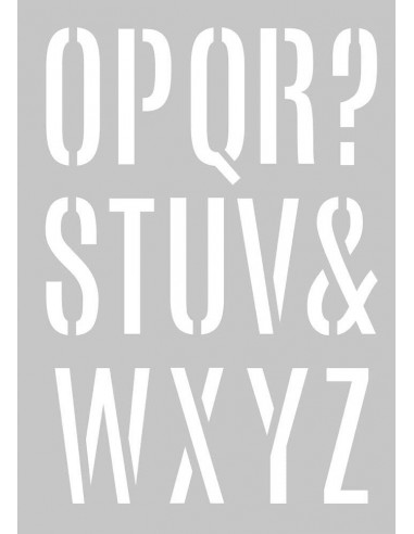 POCHOIR A3 - alphabet géant