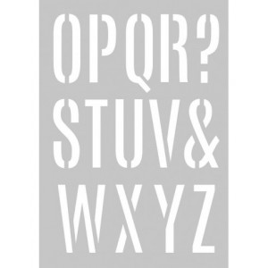 POCHOIR A3 - alphabet géant