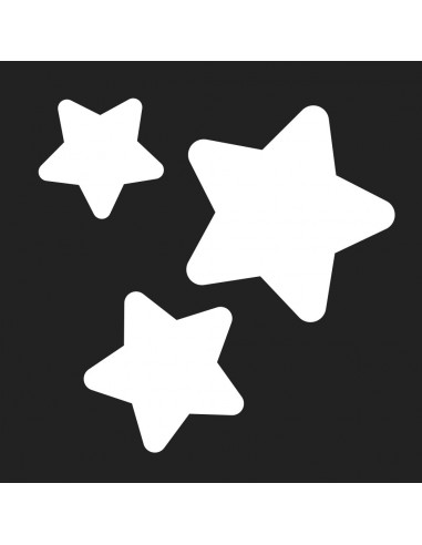 SET 12 POCHOIRS 9X9cm -  LICORNE