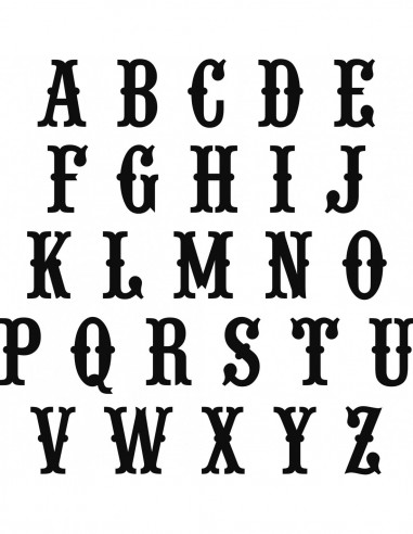 Dies Alphabet vintage