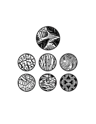 Pochoir - Sculpey Silk Screen Set Nature