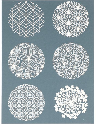 Pochoir - Sculpey Silk Screen Set Florals