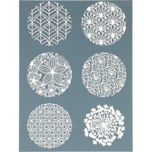 Pochoir - Sculpey Silk Screen Set Florals