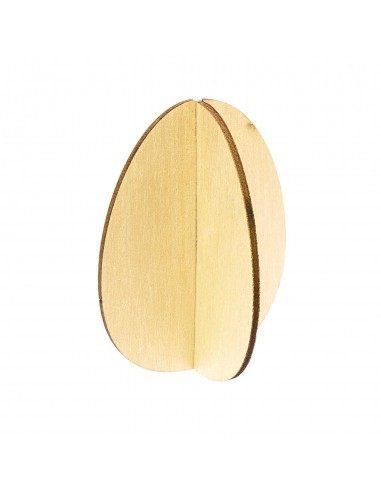 set de 3 oeufs moyen en bois emboitables 3D