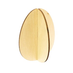 set de 3 oeufs moyen en bois emboitables 3D