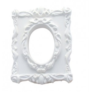 PLATRE CADRE RECTANGLE BAROQUE + FENETRE OVALE