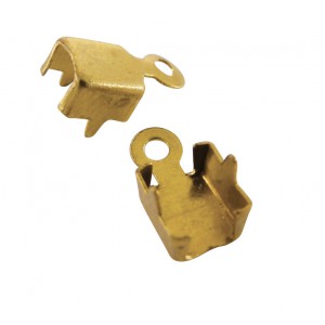 SACHET DE 4 EMBOUTS DE FINITION DORES 2MMX8MM