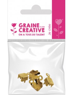 SACHET DE 4 EMBOUTS DE FINITION DORES 2MMX8MM 2