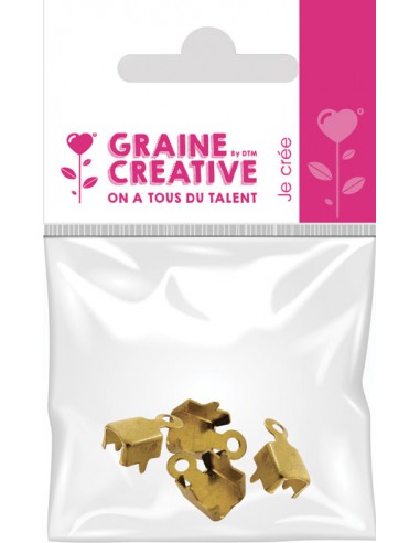 SACHET DE 4 EMBOUTS DE FINITION DORES 2MMX8MM