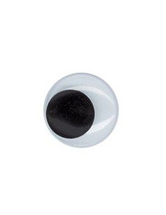 PLAQUETTE DE 30 YEUX AUTOCOLLANTS 10mm