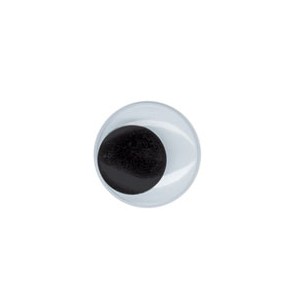 PLAQUETTE DE 30 YEUX AUTOCOLLANTS 10mm