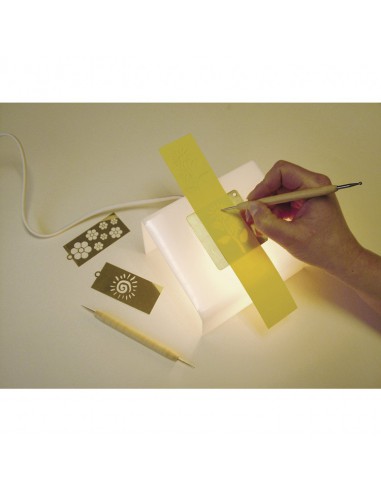 OUTIL EMBOSSING gauffrage 2 EMBOUTS Ø 1.5 + 2.0 MM