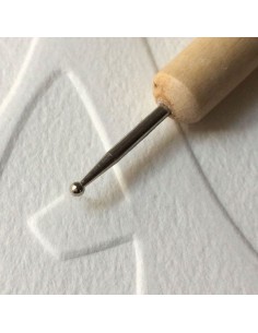OUTIL EMBOSSING gauffrage 2 EMBOUTS Ø 1.5 + 2.0 MM 2