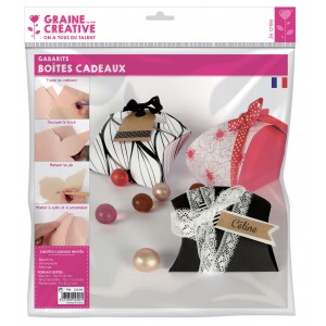 3 GABARITS POUR "BOITE CADEAU" A DECORER