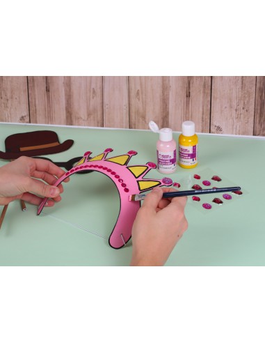 16 PIERRES PRECIEUSES ADHESIVES ROSES - 20mm