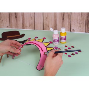 16 PIERRES PRECIEUSES ADHESIVES ROSES - 20mm