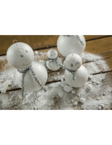 25 ATTACHES METAL ARGENTE POUR POLYSTYRENE 30MM